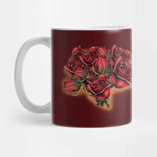 Rose bouquet. Mug